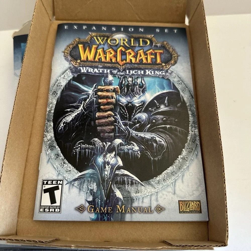 WORLD OF WARCRAFT WRATH‎ OF THE LICH KING PC CD-ROM 2008 EXPANSION SET COMPLETE